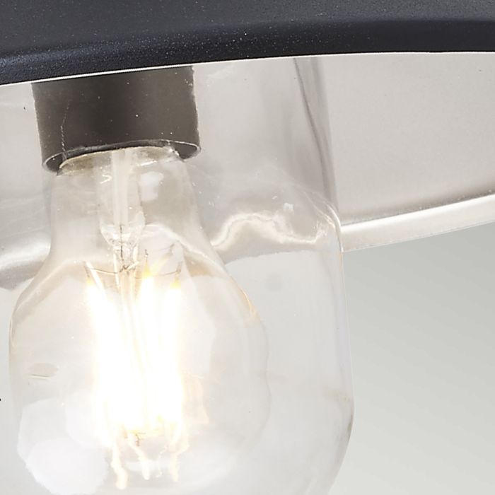 Klampenborg 1 Light Chain Lantern - Black