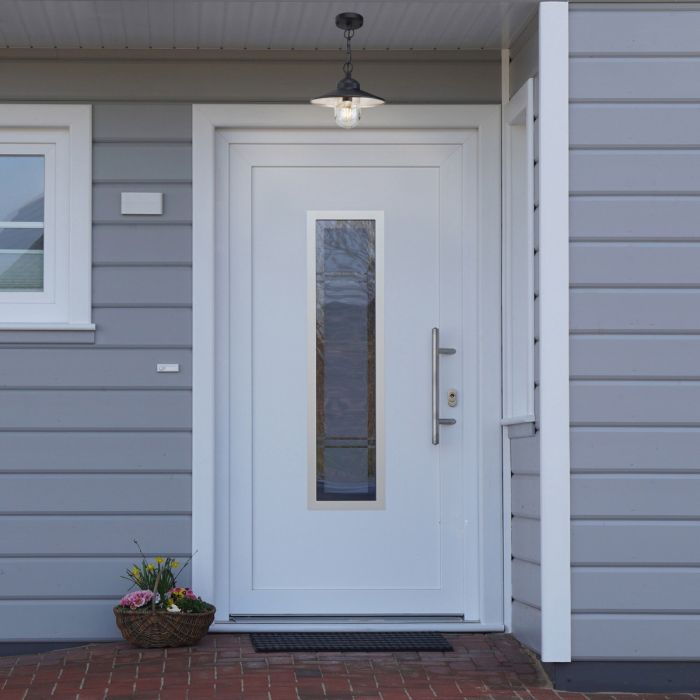 Klampenborg 1 Light Chain Lantern - Black