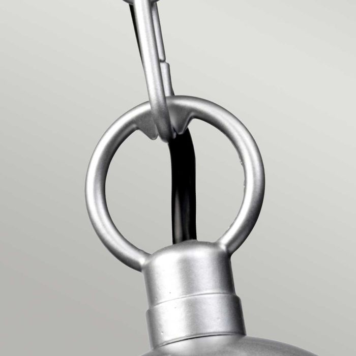 Klampenborg 1 Light Chain Lantern - Silver