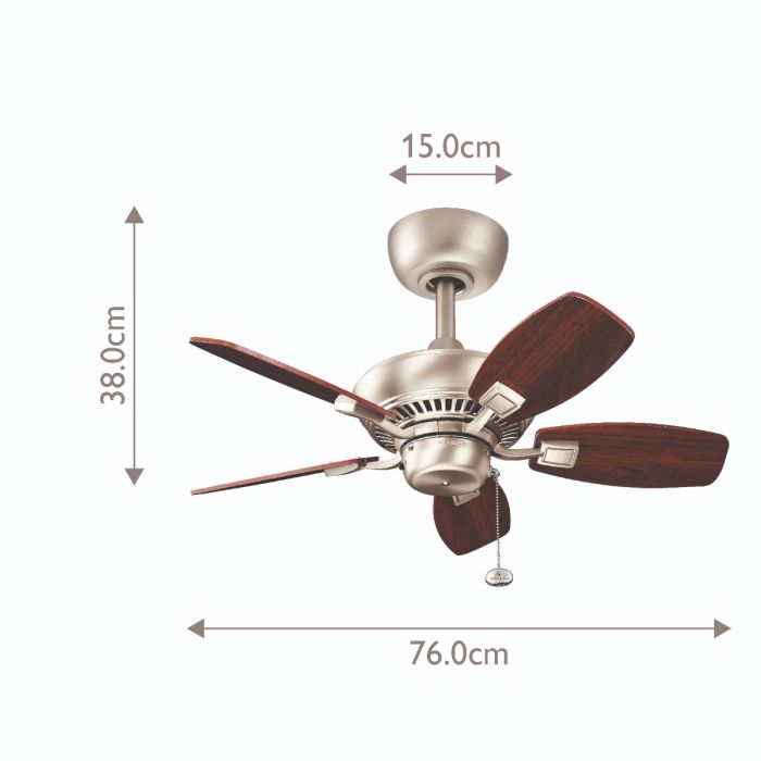 Canfield - 30in / 76cm Fan - Brushed Nickel
