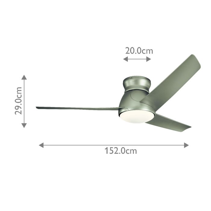 Eris - 60in / 152cm Fan - Brushed Nickel