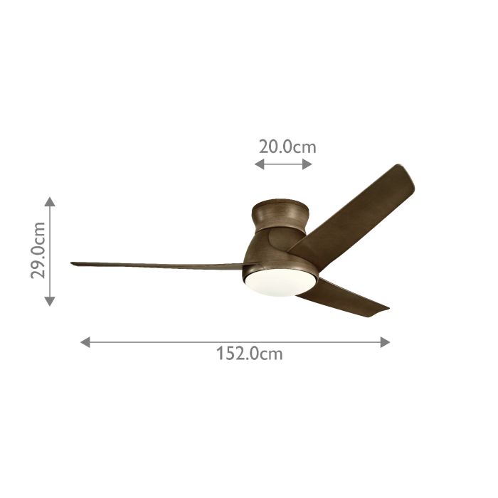 Eris - 60in / 152cm Fan - Walnut