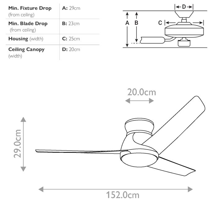 Eris - 60in / 152cm Fan - Walnut