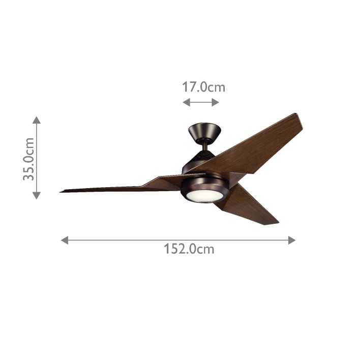 Jade - 60in / 152cm Fan - Oil Brushed Bronze