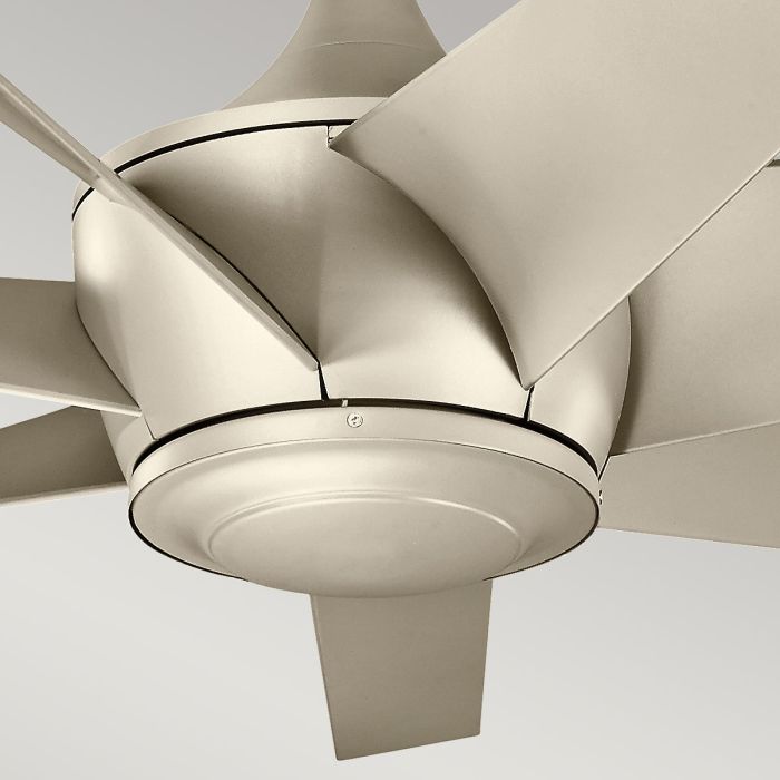 Lehr II - 54in / 137cm Fan - Antique Satin Silver