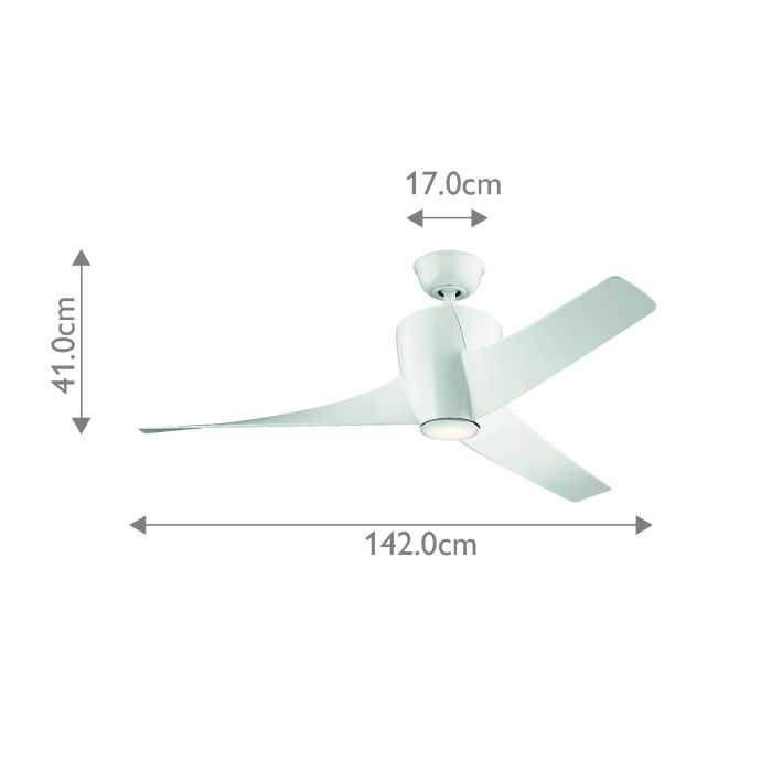 Phree - 56in / 142cm Fan - White