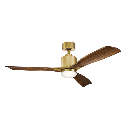 Ridley II – 52in / 132cm Fan – Natural Brass