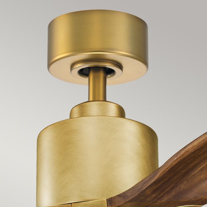 Ridley II - 52in / 132cm Fan - Natural Brass