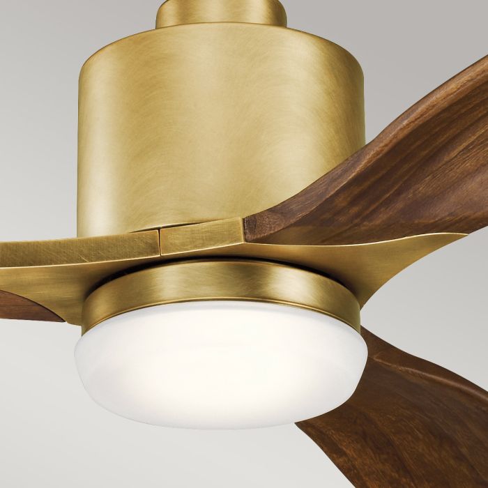 Ridley II - 52in / 132cm Fan - Natural Brass