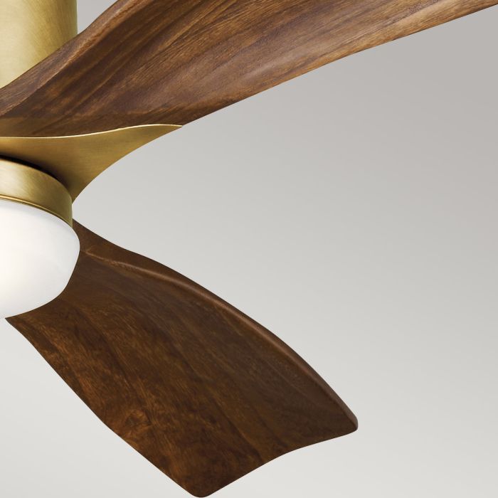 Ridley II - 52in / 132cm Fan - Natural Brass