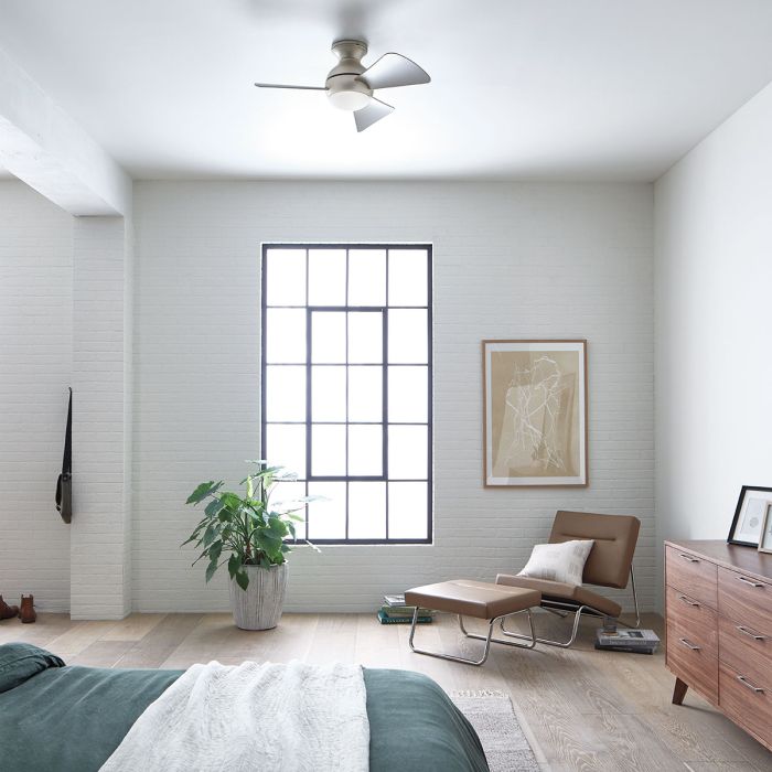 Sola - 34in / 86cm Fan - Brushed Nickel