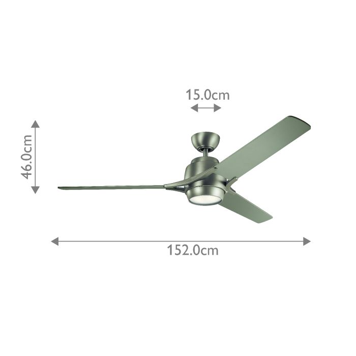 Zeus - 60in / 152cm Fan - Brushed Nickel