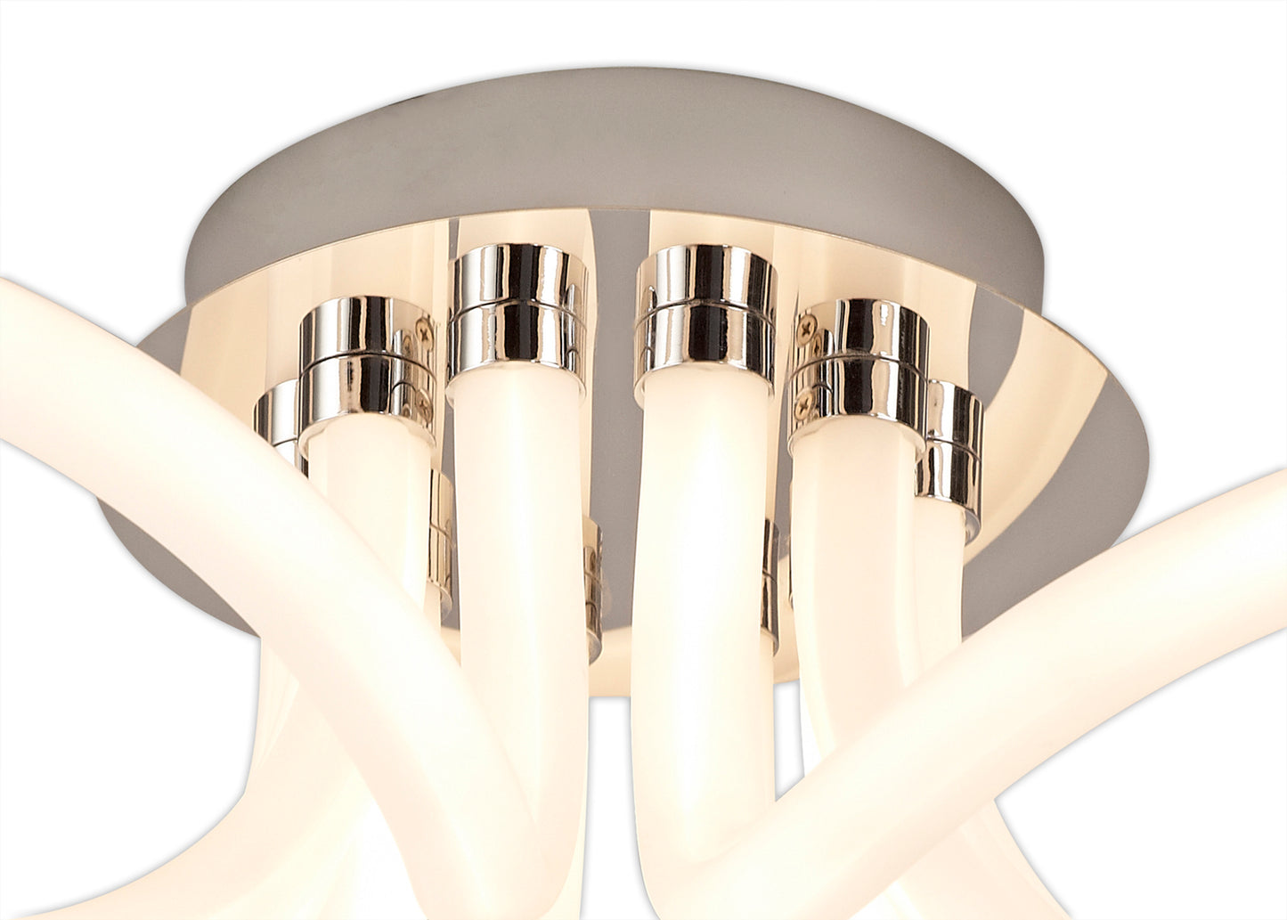 Knot II Ceiling, 60W LED, 3000K, 4500lm, IP20, Chrome, 3yrs Warranty by Mantra
