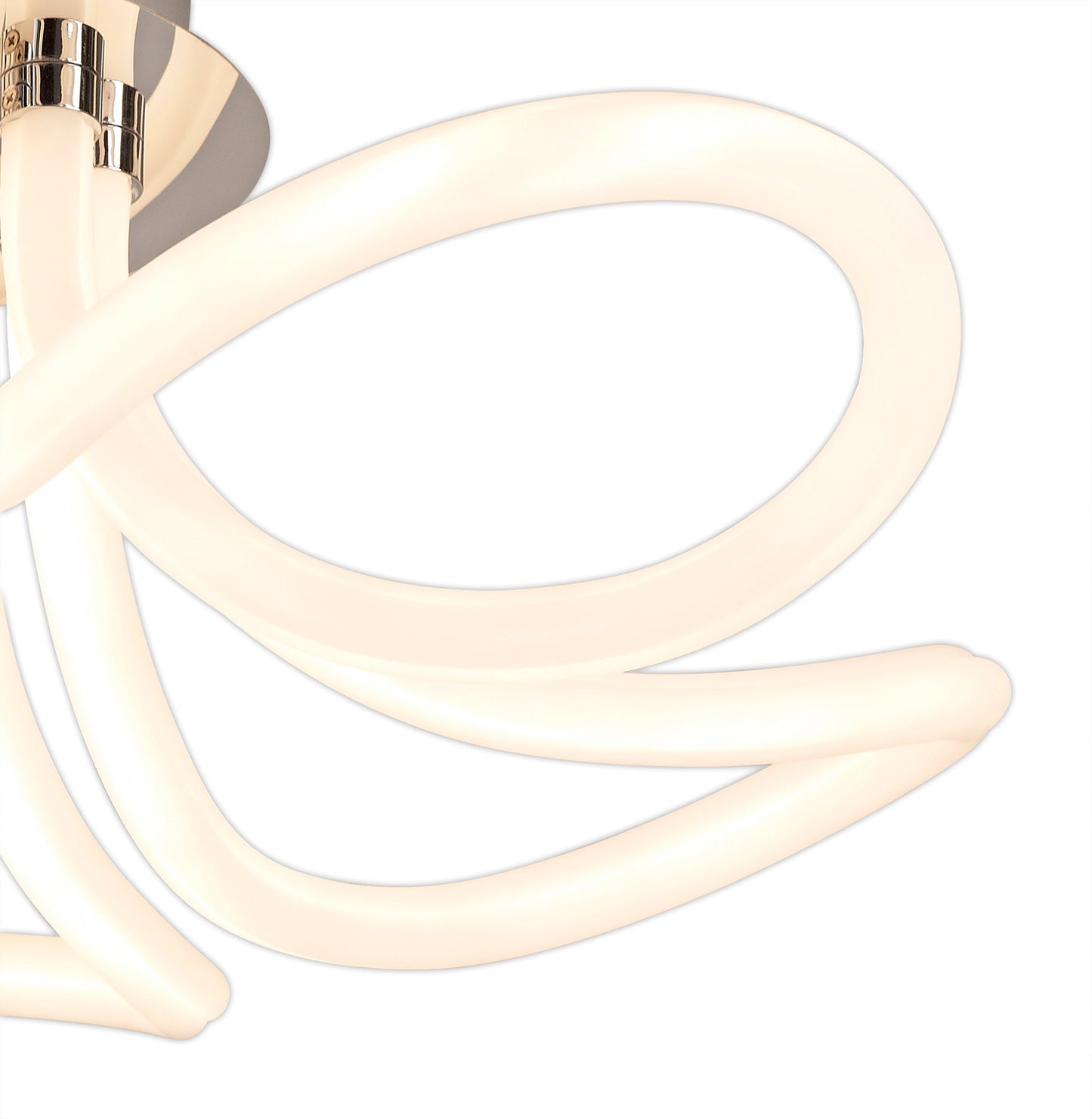 Knot II Ceiling, 60W LED, 3000K, 4500lm, IP20, Chrome, 3yrs Warranty by Mantra