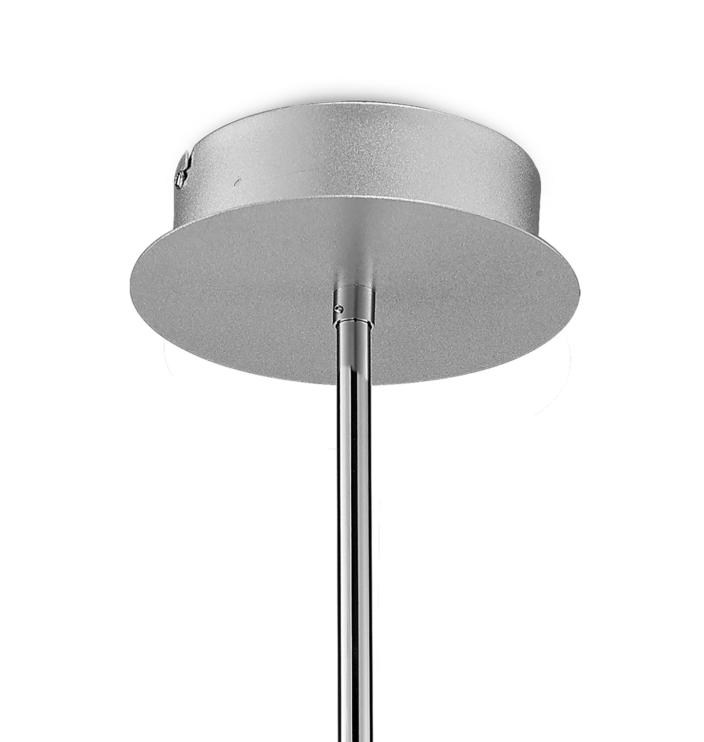 Knot Telescopic\Semi Flush 45W LED Curved Arms 3000K, 3150lm, Silver/Frosted Acrylic/Polished Chrome, 3yrs Warranty by Mantra