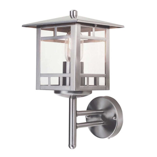 Kolne 1 Light Wall Lantern - Stainless Steel
