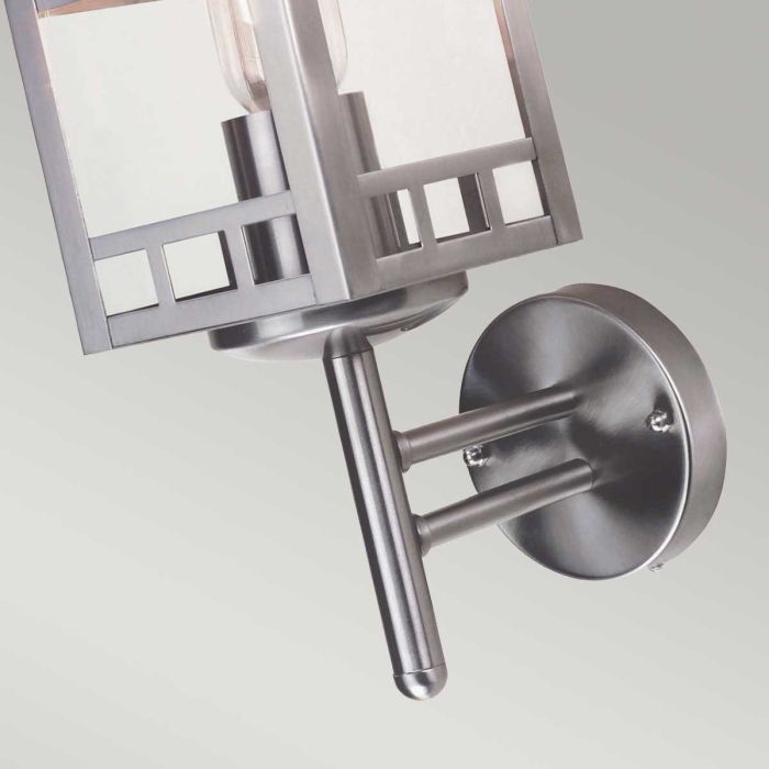 Kolne 1 Light Wall Lantern - Stainless Steel