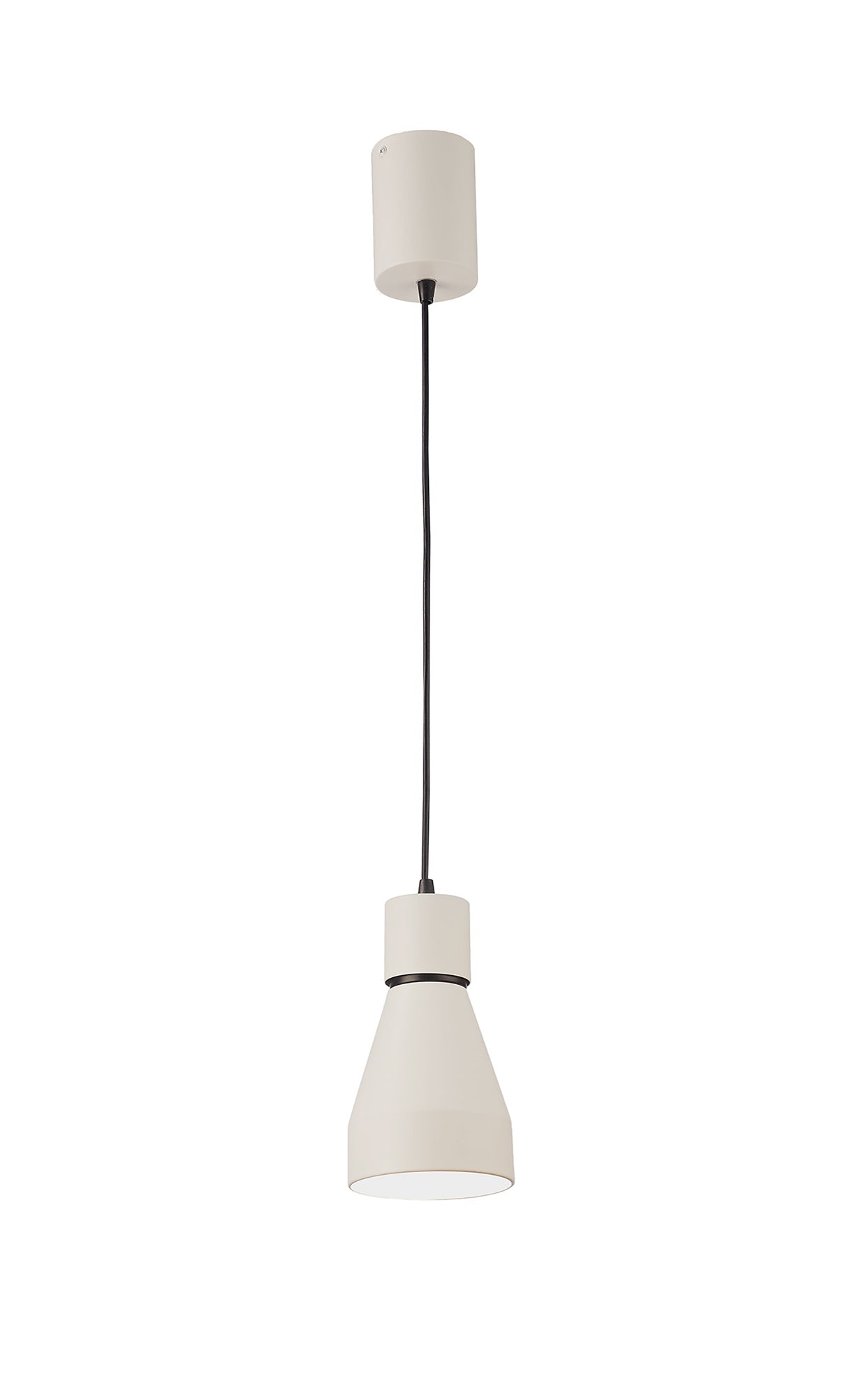 Kos Pendant Small 11cm Round 1 x E27, Matt White by Mantra