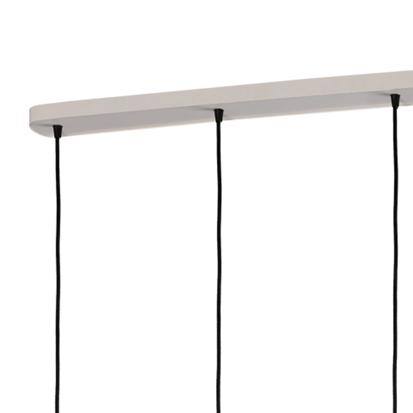 Kos Linear Pendant 4L 4 x E27 Max 40W, White / Black by Mantra