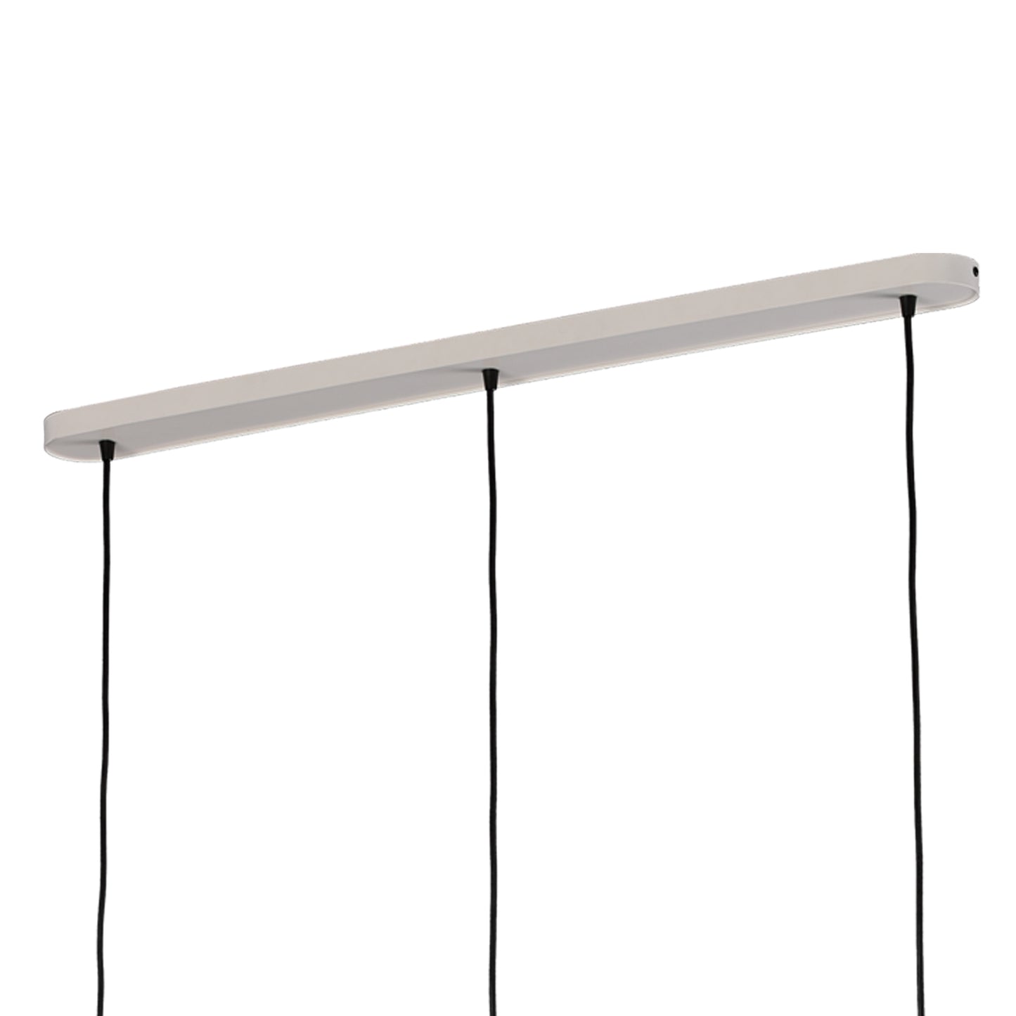 Kos Linear Pendant 3L 3 x E27 Max 40W, White / Black by Mantra