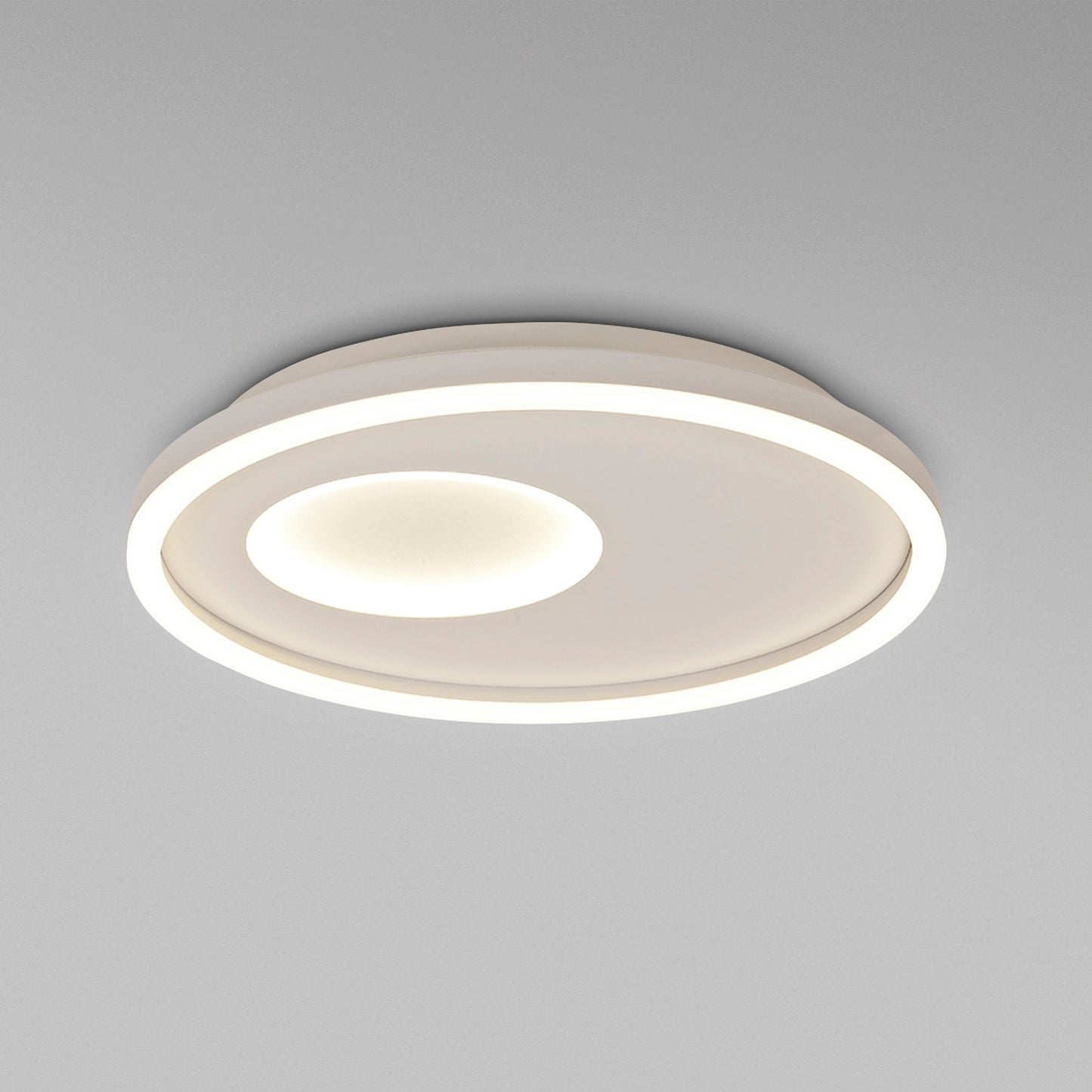 Krater Ceiling 40cm Round 36W LED 3000-6000K Tuneable, 1800lm, Remote Control White, 3yrs Warranty by Mantra