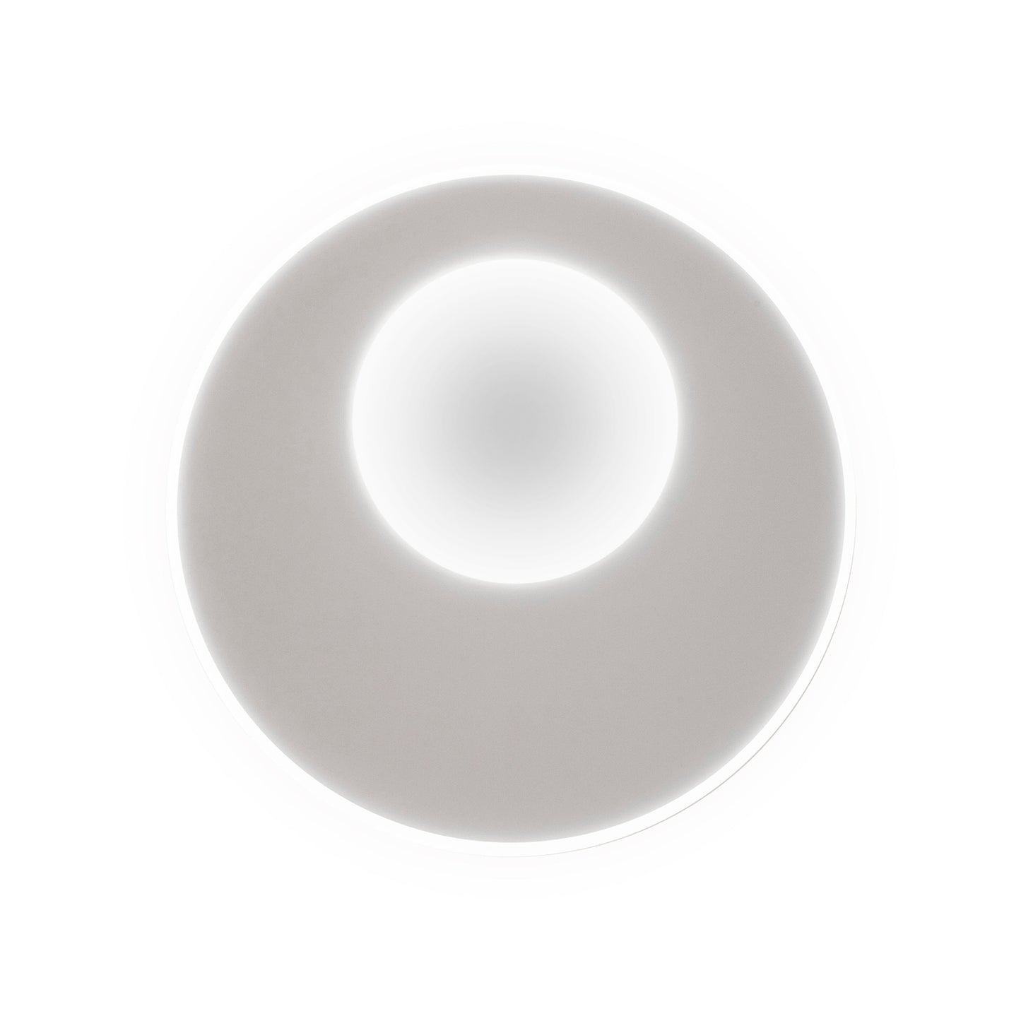 Krater Ceiling 40cm Round 36W LED 3000-6000K Tuneable, 1800lm, Remote Control White, 3yrs Warranty by Mantra