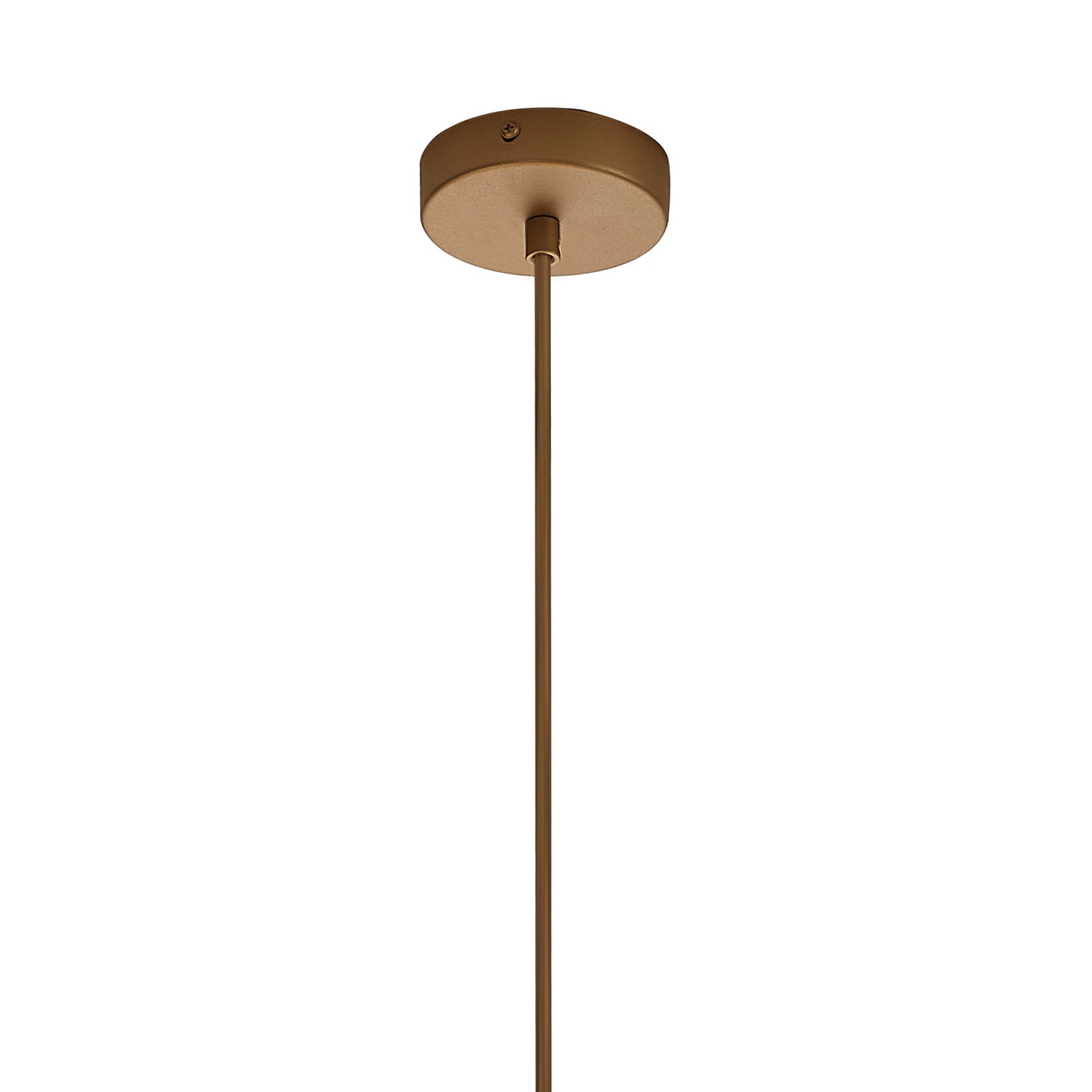 Kriss Cylinder Pendant, 1 Light GU10, Bronze/Bronze Glass Shade With Inner Lined Funnel Glass by Mantra