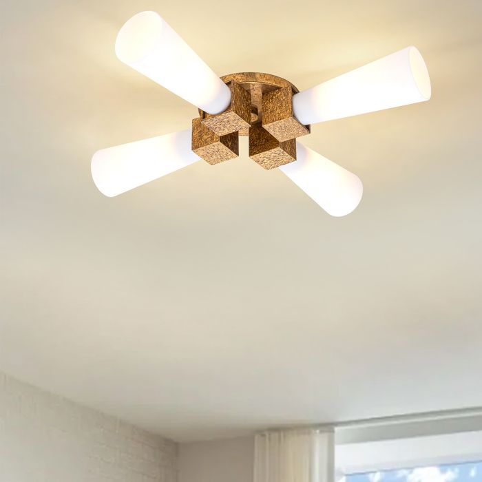 Kristy 4 lt Pendant - Distressed Gold