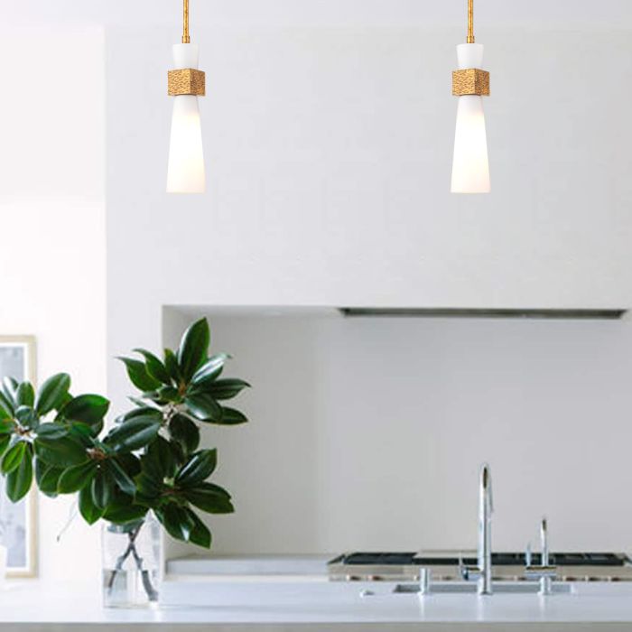 Kristy 1 lt Mini Pendant - Distressed Gold