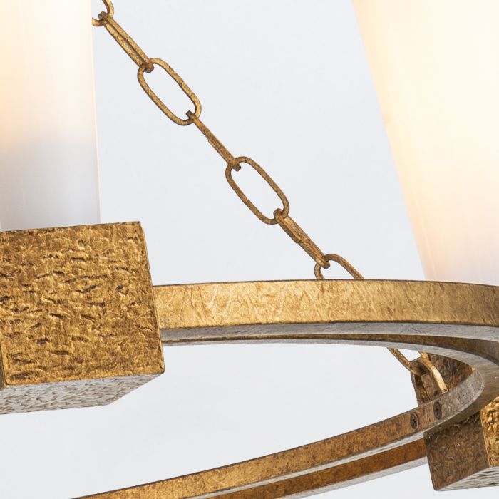 Kristy 4 lt Chandelier - Distressed Gold