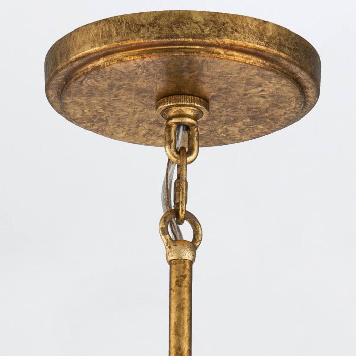 Kristy 5 lt Chandelier - Distressed Gold