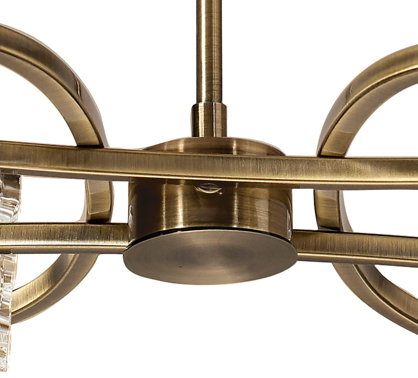 Kromo Telescopic Convertible To Semi Flush 4 Light G9, Antique Brass by Mantra