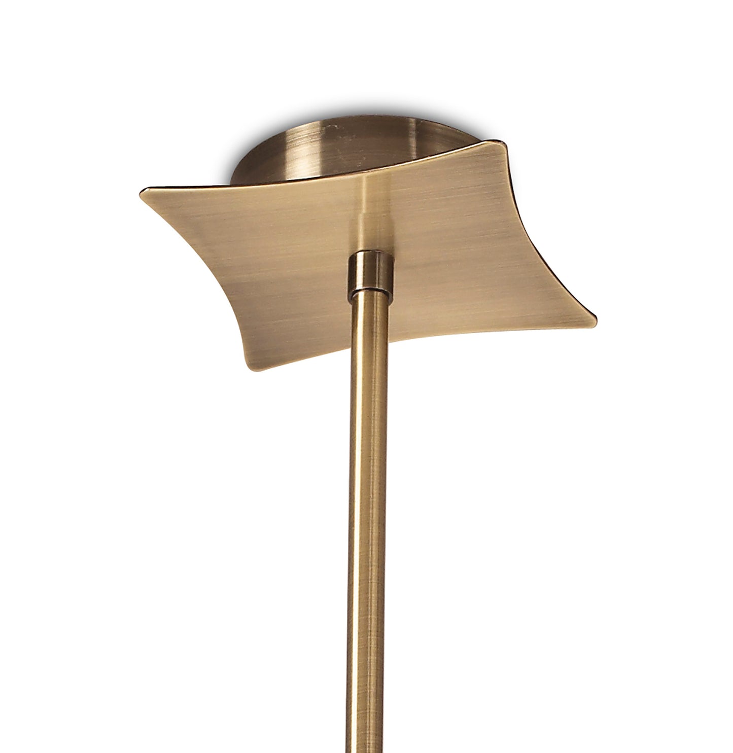 Kromo Telescopic Convertible To Semi Flush 6 Light G9, Antique Brass by Mantra