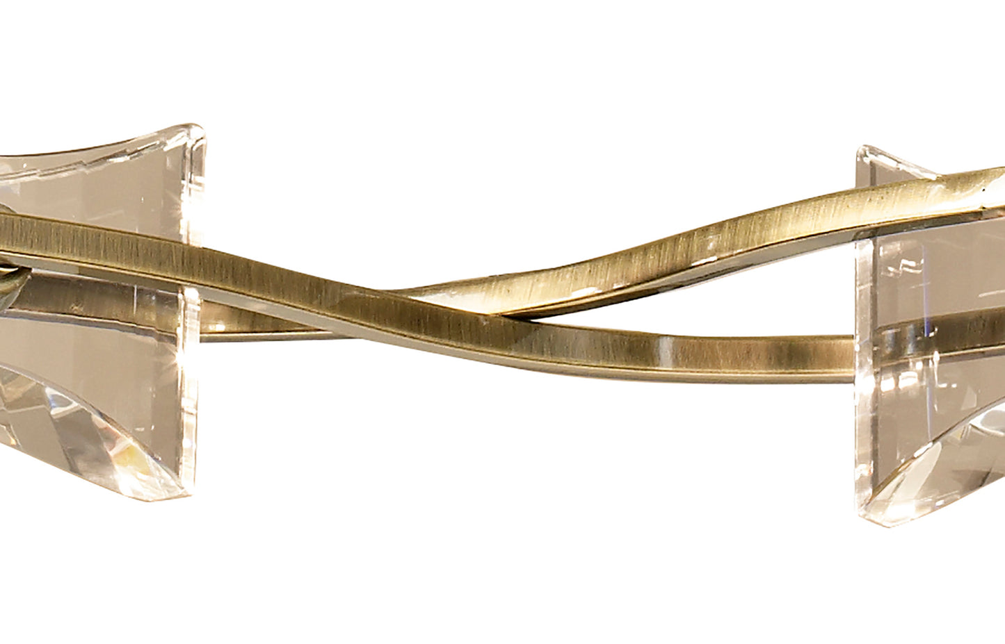 Kromo Telescopic 6 Light G9 Round, Antique Brass by Mantra