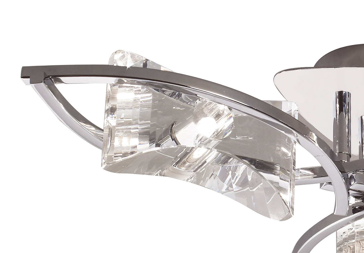 Kromo Ceiling 3 Light G9, Polished Chrome by Mantra