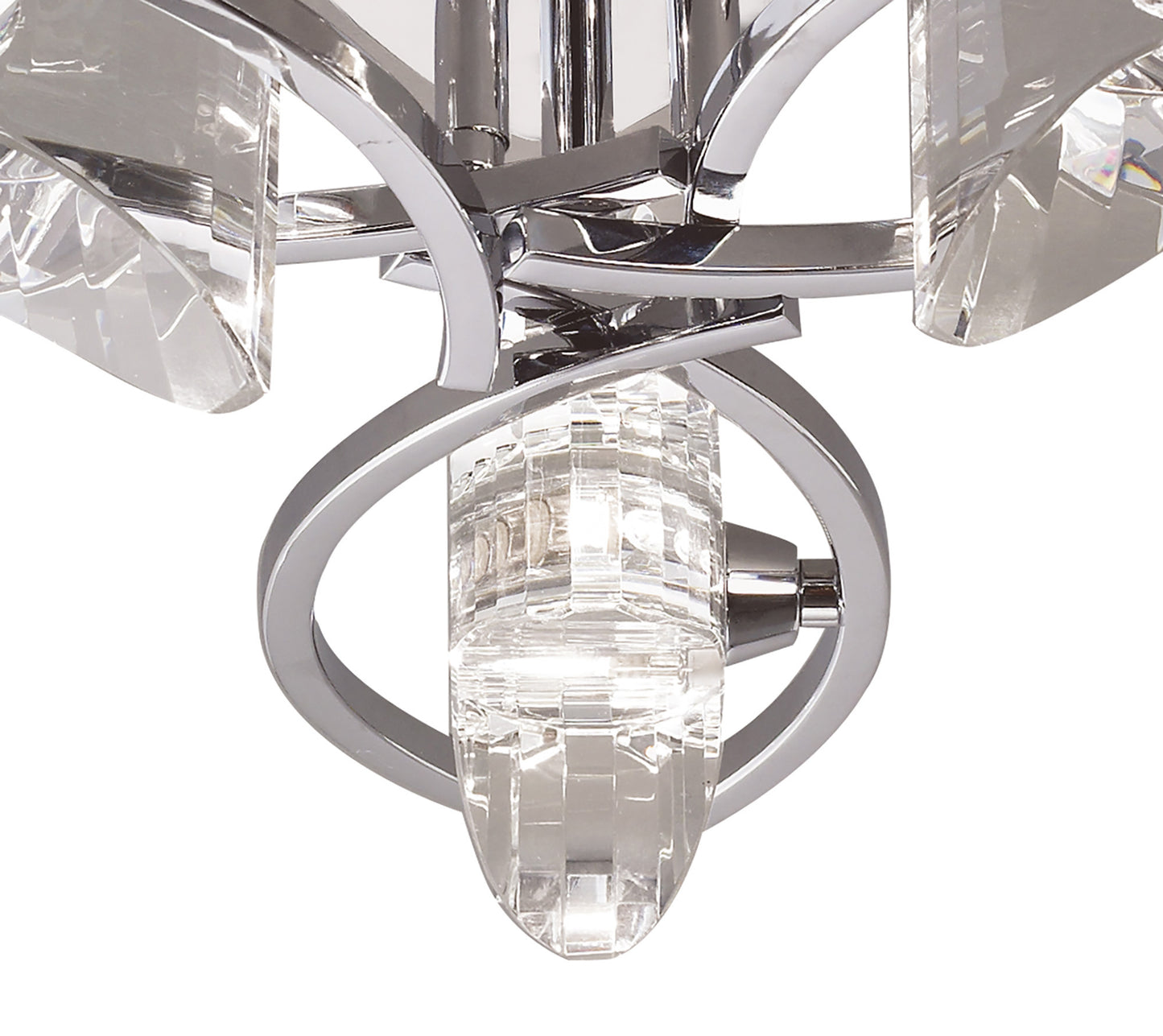 Kromo Ceiling 3 Light G9, Polished Chrome by Mantra