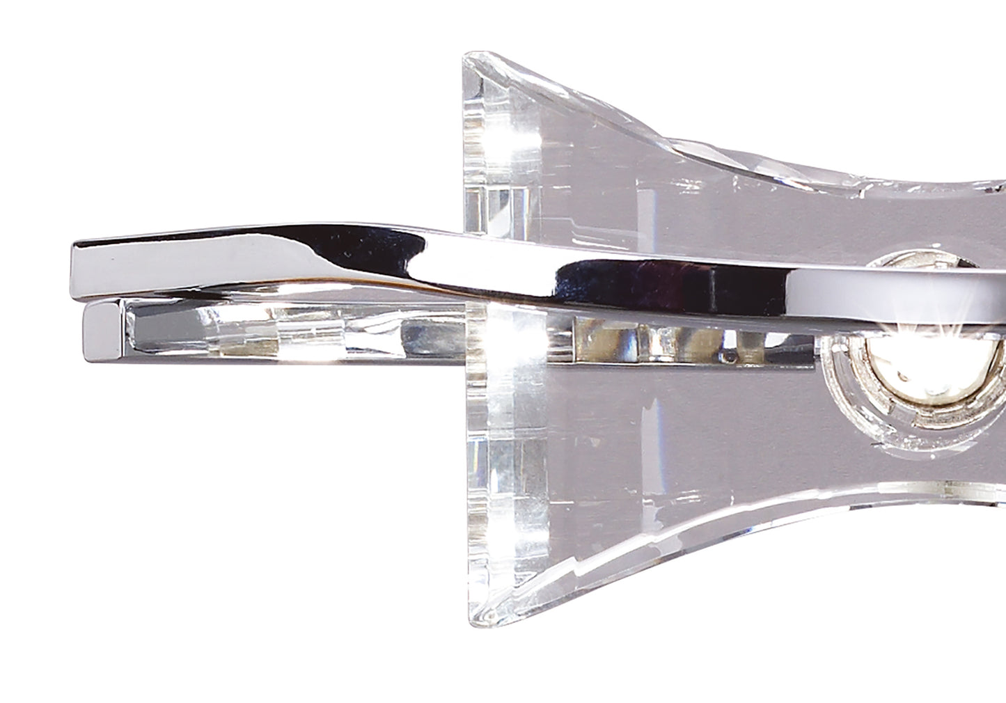 Kromo Wall Lamp Switched 2 Light G9, Polished Chrome by Mantra