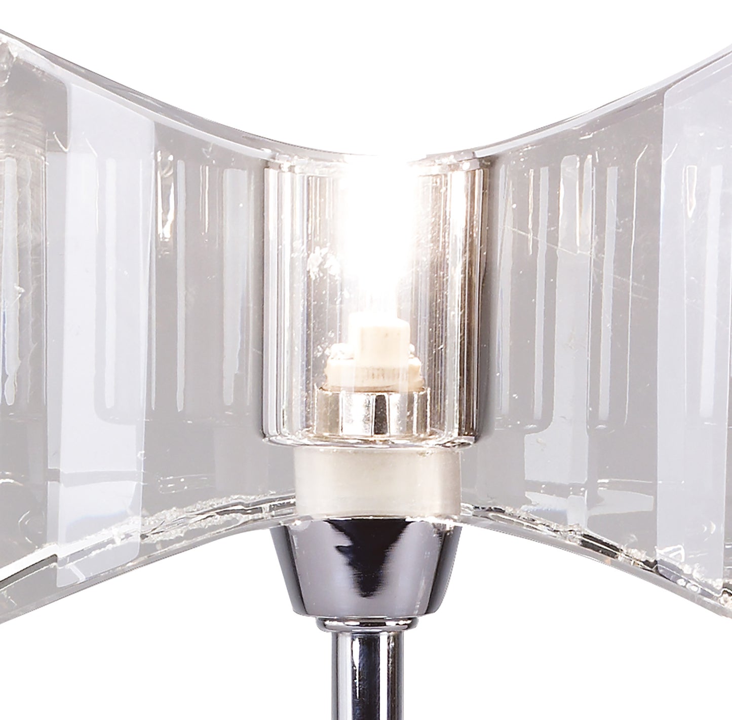 Kromo Table Lamp 1 Light G9 Sraight Frame, Polished Chrome by Mantra