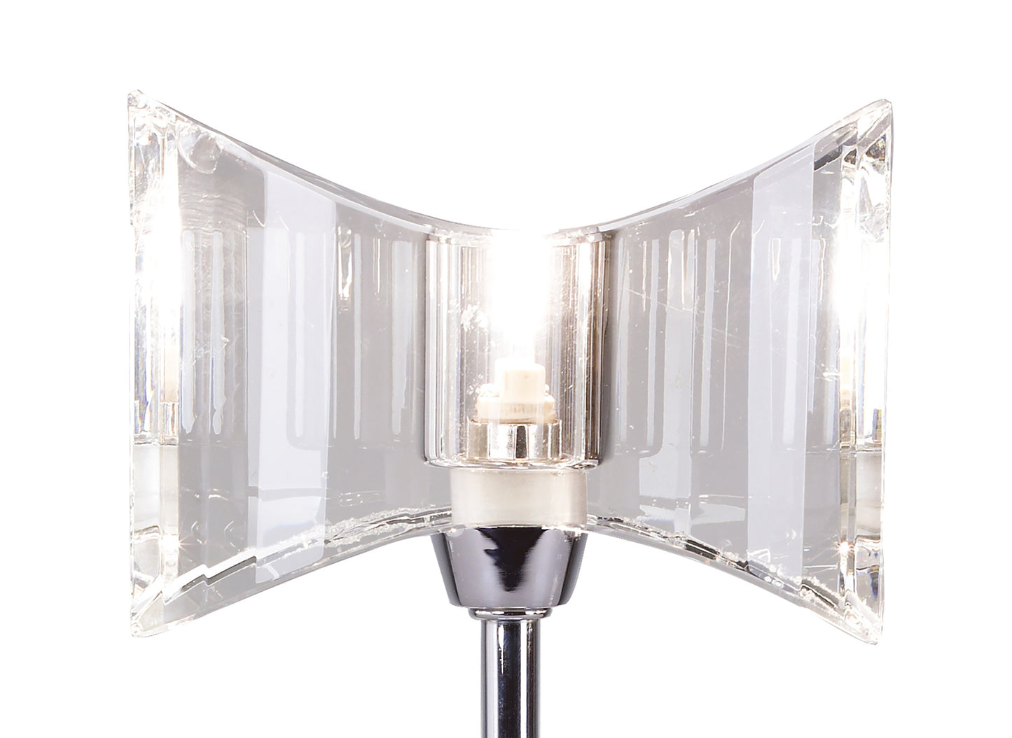 Kromo Table Lamp 1 Light G9 Sraight Frame, Polished Chrome by Mantra