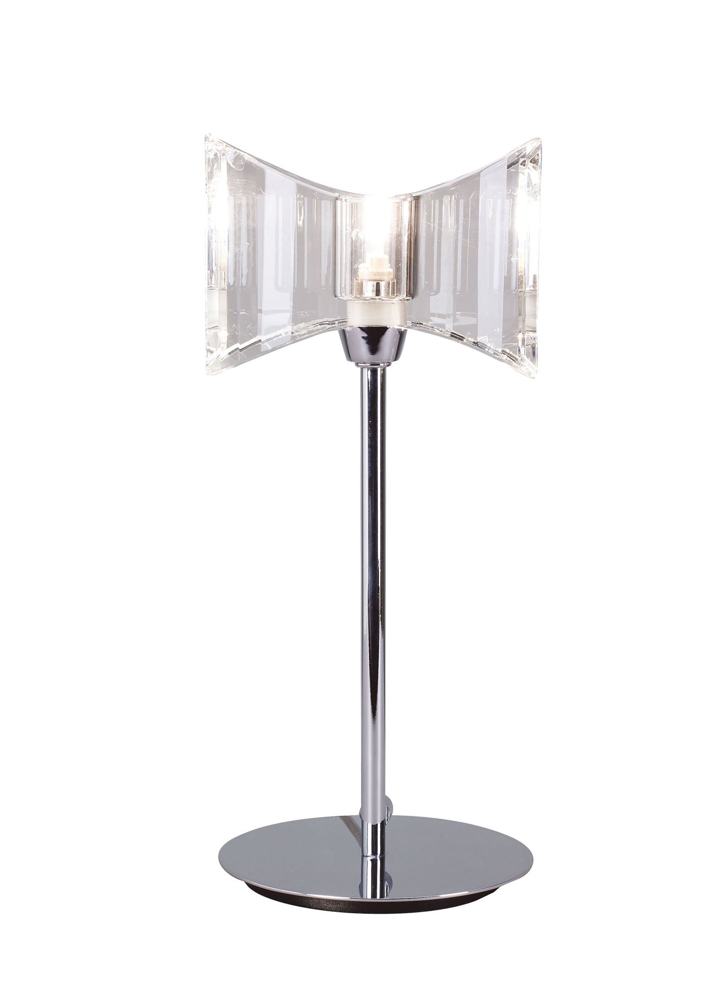 Kromo Table Lamp 1 Light G9 Sraight Frame, Polished Chrome by Mantra