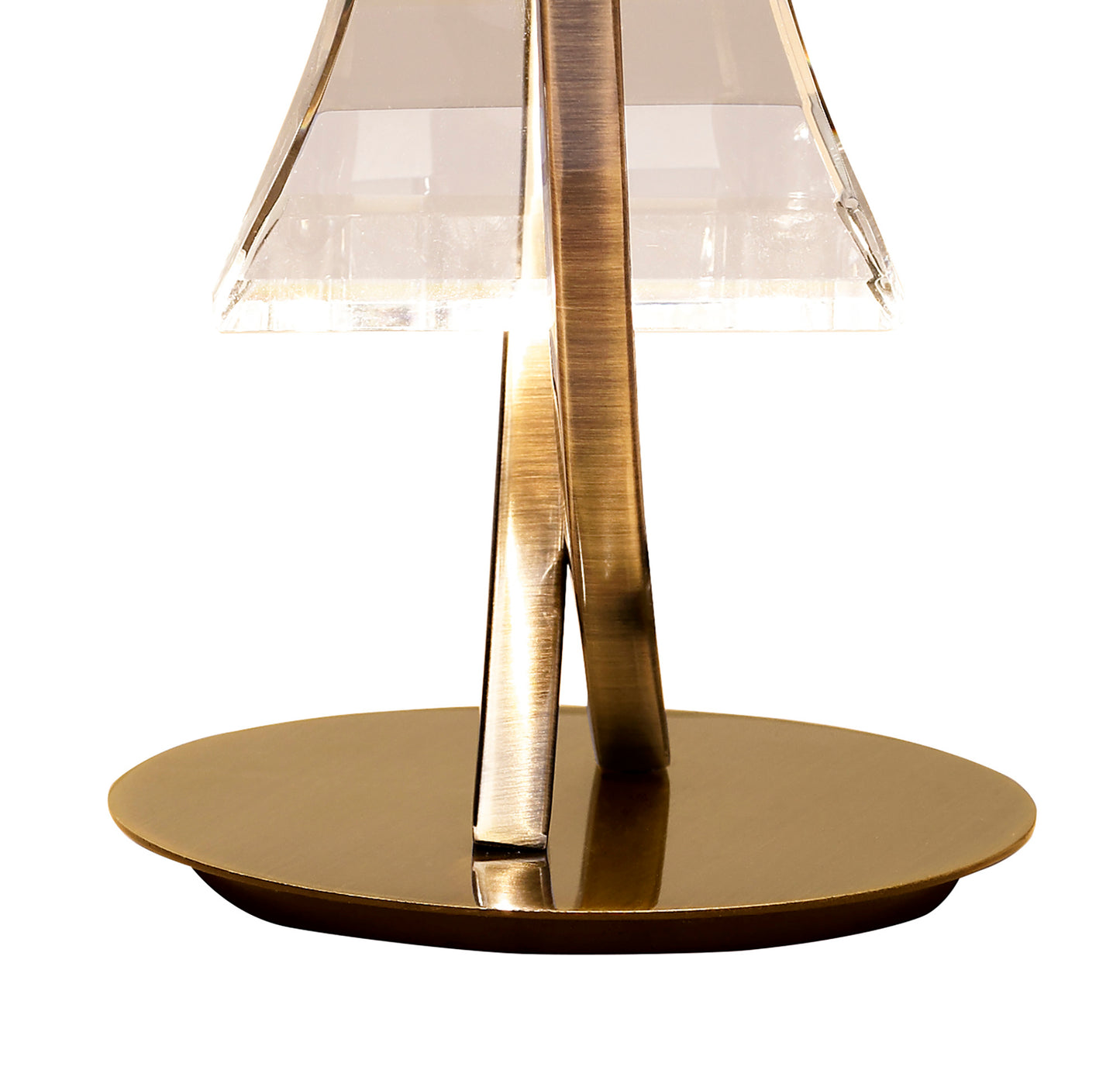 Kromo Table Lamp 1 Light G9 Looped Frame, Antique Brass by Mantra