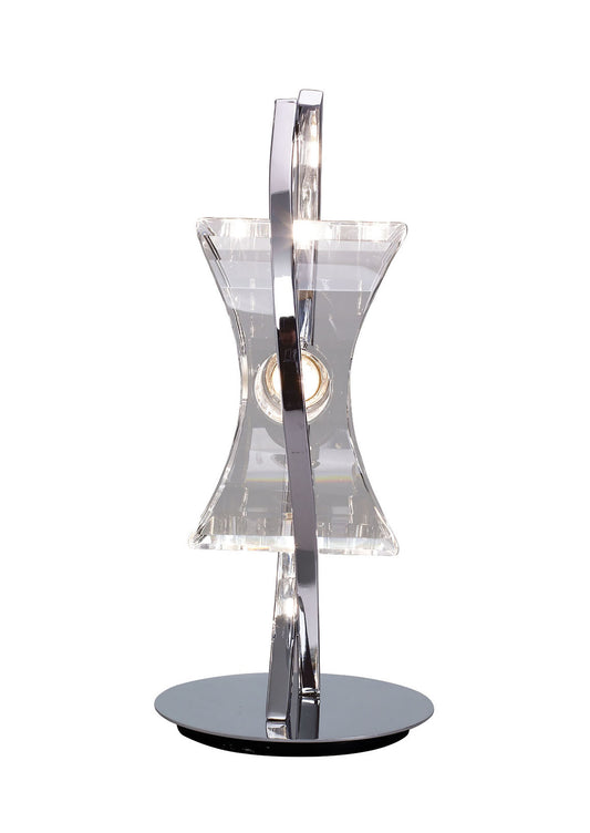 Kromo Table Lamp 1 Light G9 Looped Frame, Polished Chrome by Mantra