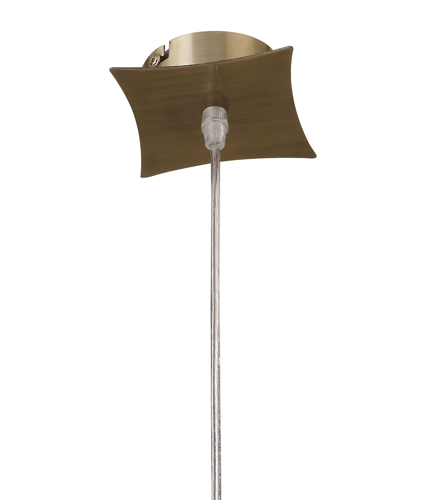 Kromo Pendant 1 Light G9, Antique Brass by Mantra