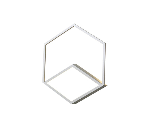 Kubick Ceiling/Wall Light, 32W LED, 3000K, 1870lm, White, 3yrs Warranty by Mantra