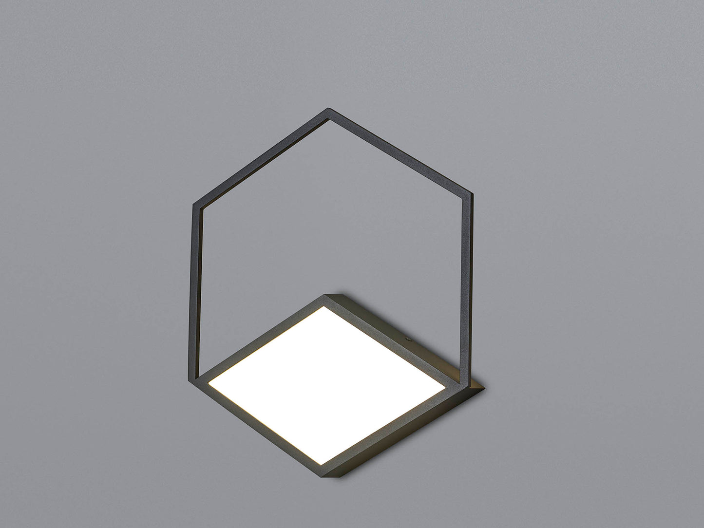 Kubick Ceiling/Wall Light, 32W LED, 3000K, 1870lm, Black, 3yrs Warranty by Mantra