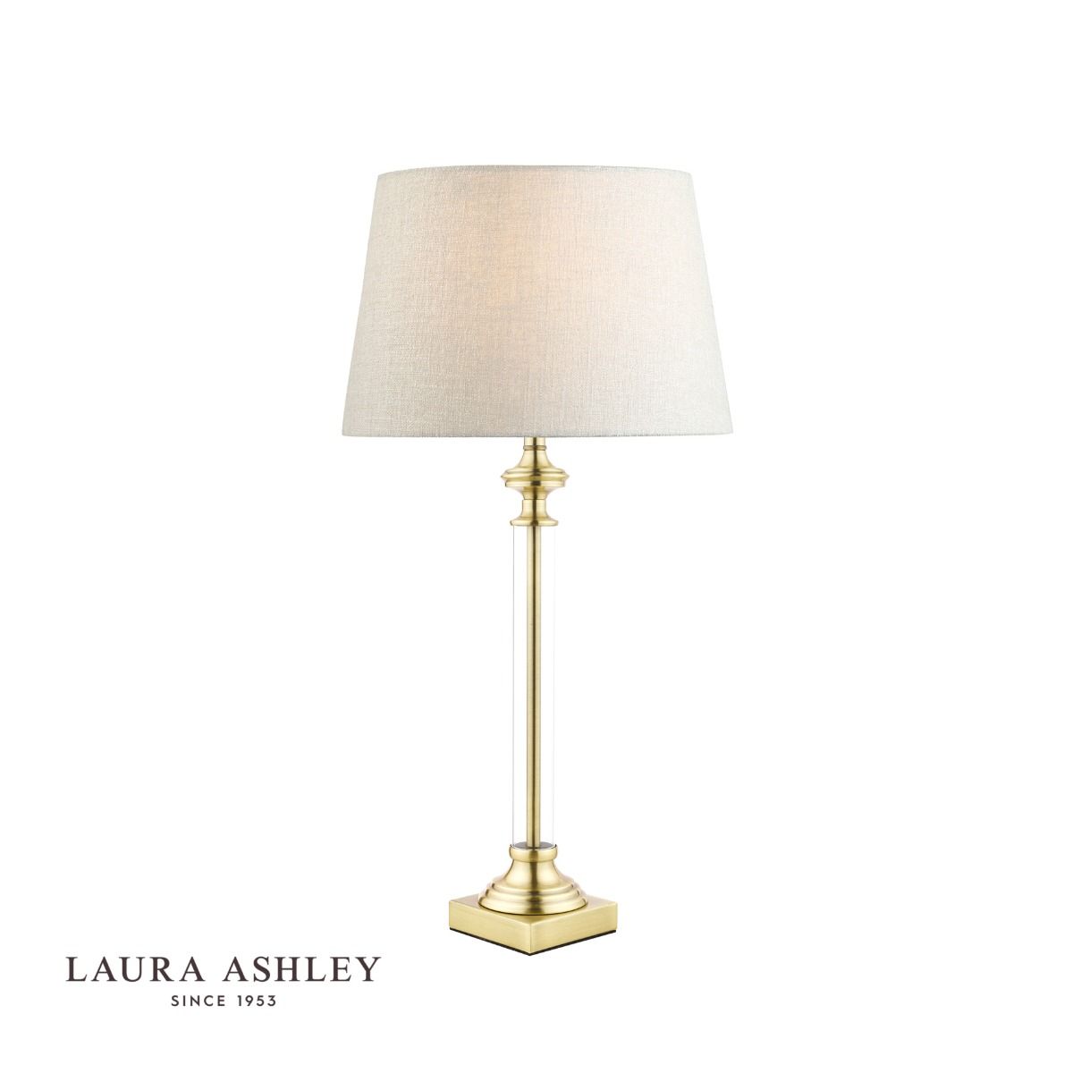 Laura Ashley Winston Table Lamp Antique Brass & Glass Base Only