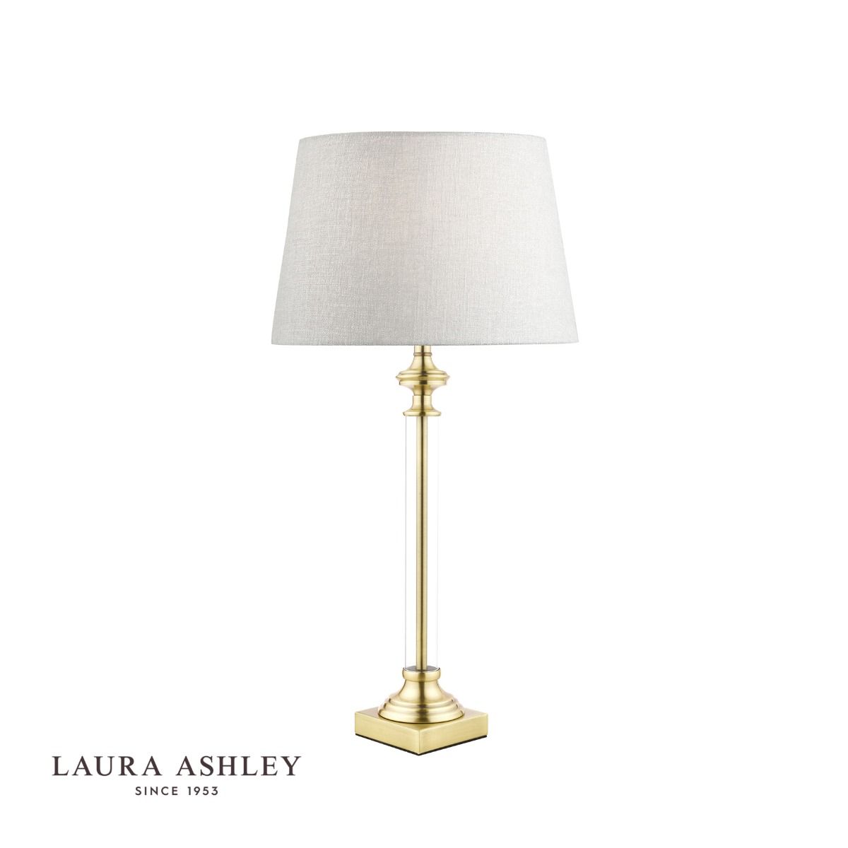 Laura Ashley Winston Table Lamp Antique Brass & Glass Base Only