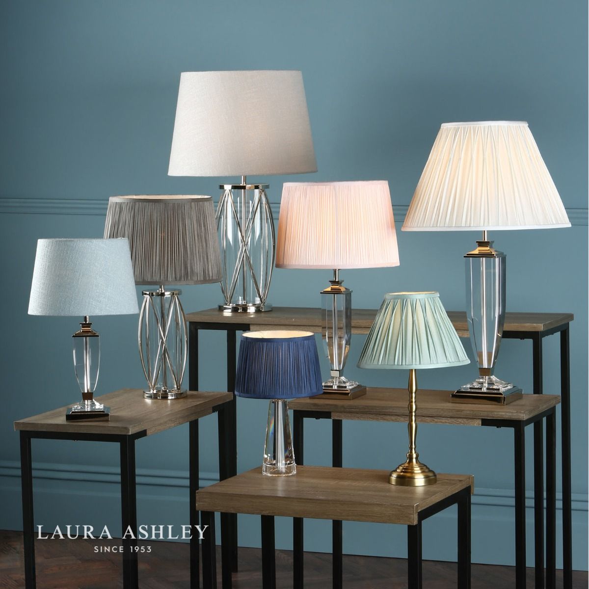 Laura Ashley Carson Large Table Lamp Antique Brass & Crystal Base Only
