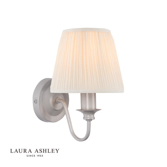 Laura Ashley Ellis Wall Light Grey With Shade