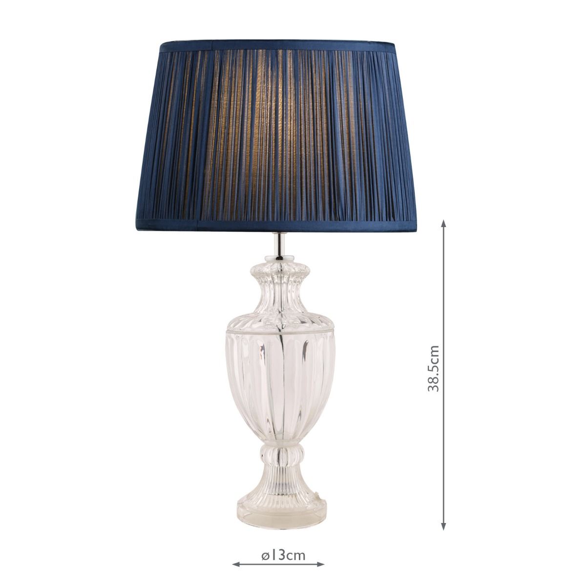 Laura Ashley Meredith Small Table Lamp Cut Glass Crystal Base Only